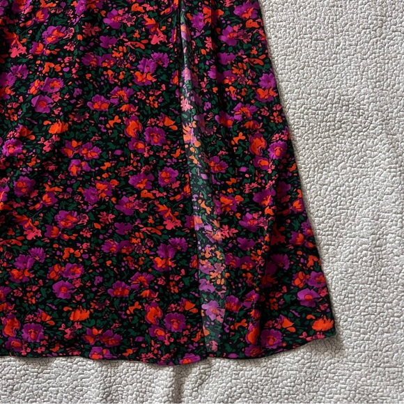 Park & Fifth Marian Dress Armina Floral Print Colorful Midi Length Size Small - Picture 5 of 7